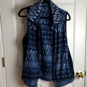 Shades of blue sleeveless vest